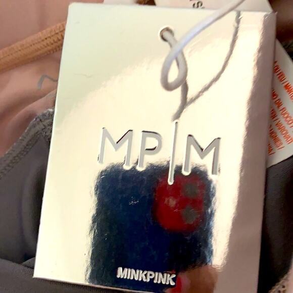 NWT Minkpink pale pink and gray crop leggings XS - Picture 5 of 12